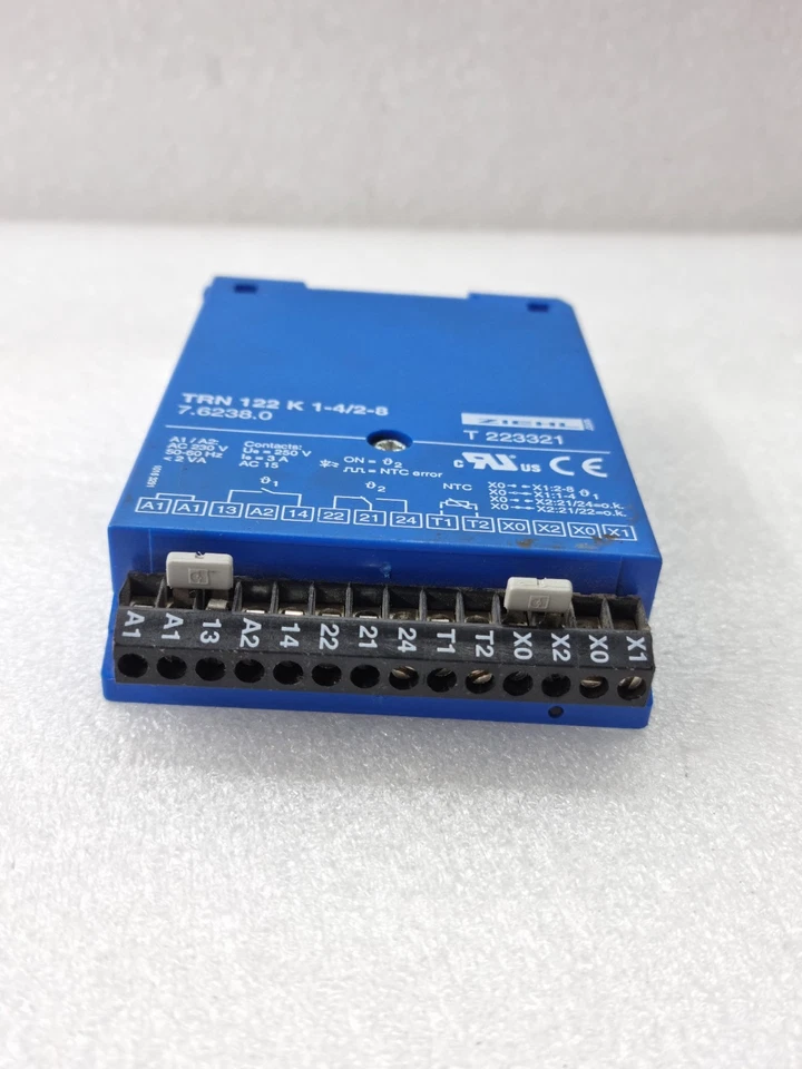 ZIEHL TRN 122 K 1-4/2-8 Temperature Relay 7.6238.0 T223321